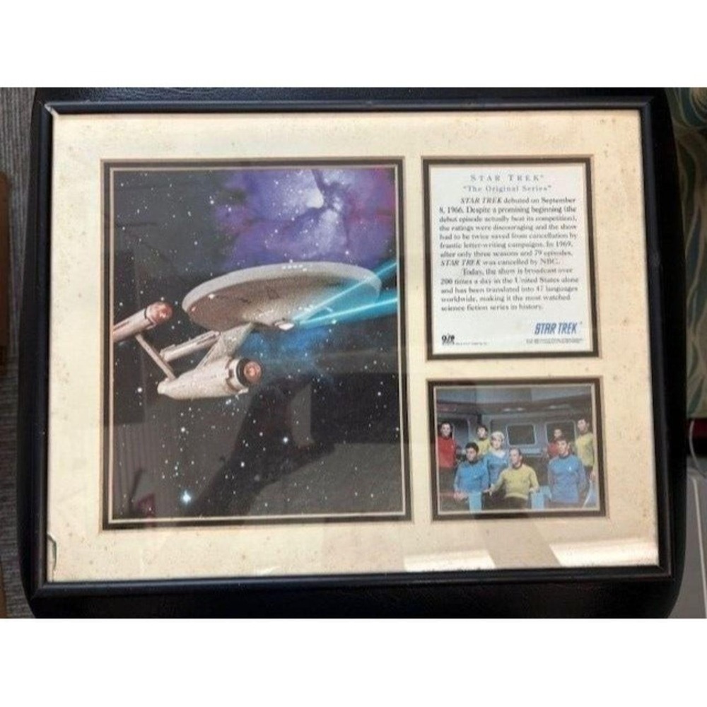 Star Trek Collectors Edition Framed Art With Certificate Of Authenticity